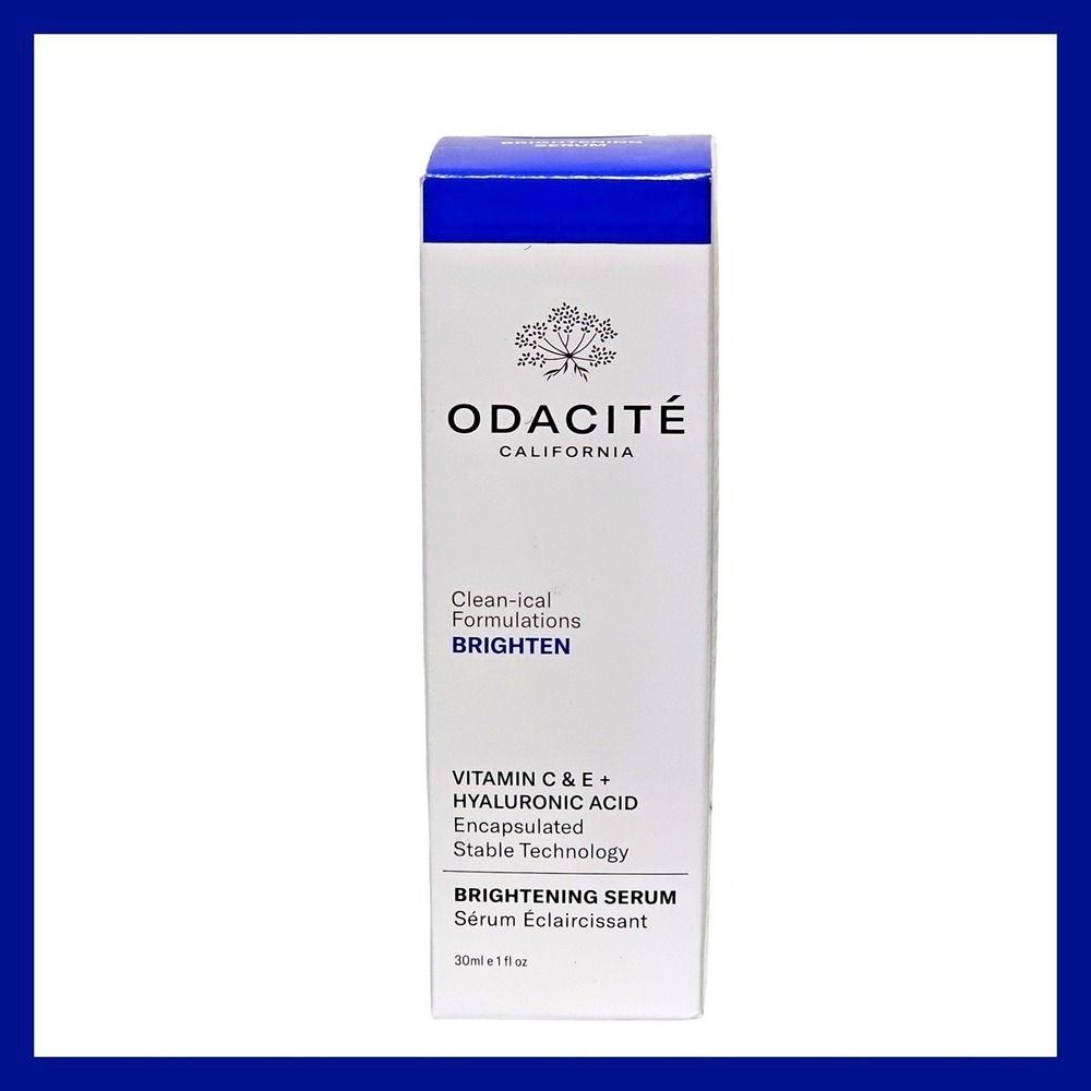 ODACITE Clean-ical Vitamin C E Hyaluronic Acid Brighten Serum 1 Oz 30 ml NEW